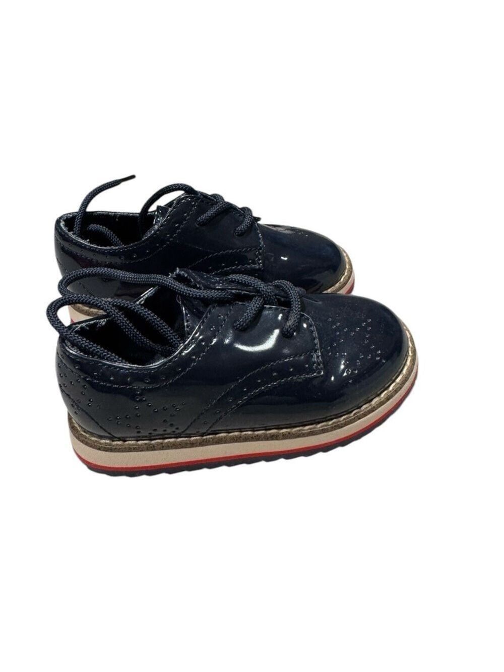 ZARA Navy Kids Oxford Style Dress Shoes - size 22
